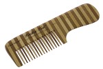 Гребень для волос бамбуковый с ручкой  С3