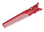 Гибкая расчёска YSPARK с эрго-ручкой 205 мм арт.YS-209 red